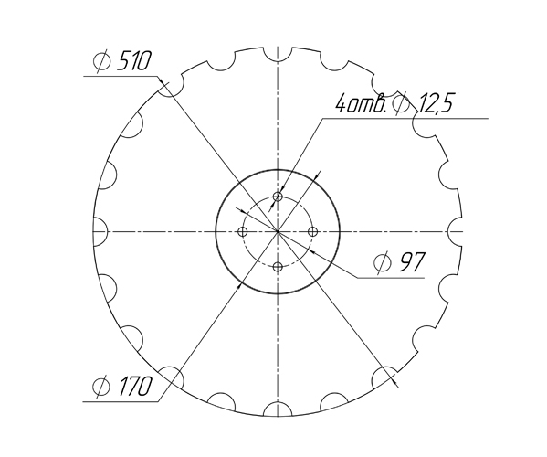 Диск бороны Terra Disk вырезной