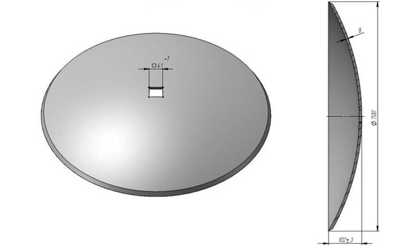 Диск бороны краснянка гладкий борированный Велес Агро